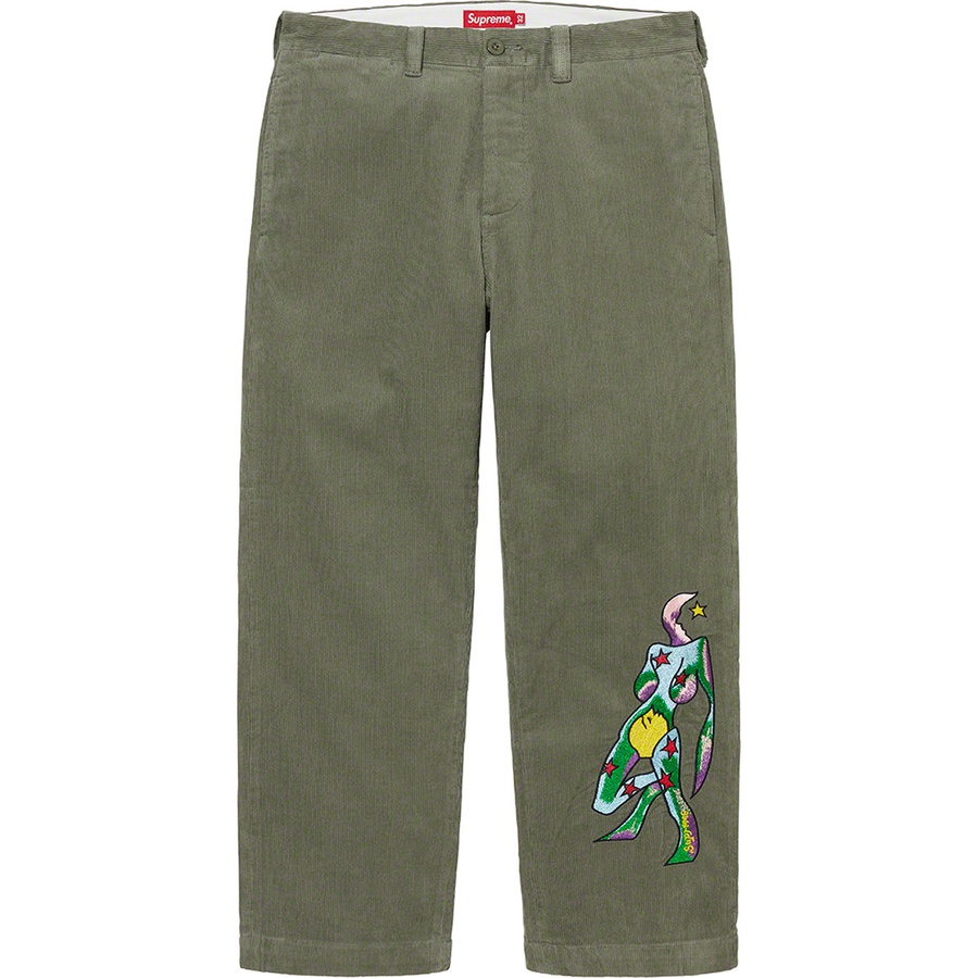 Supreme Gonz Corduroy Chino Pant Dusty Green (FW21)