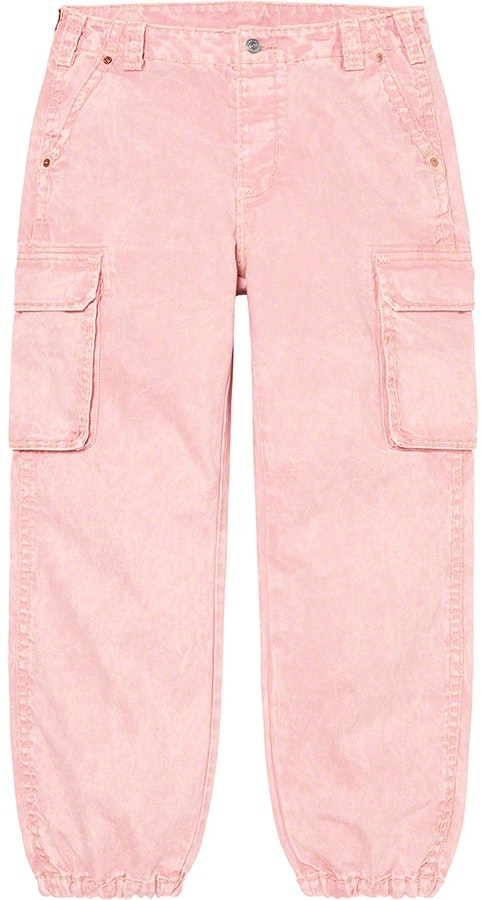 supreme-true-religion-denim-cargo-pant-pink-fw-21