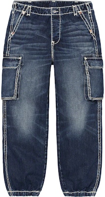 Supreme/True Religion 丹宁工装裤 洗水蓝色 (2021秋冬) Buy Supreme/True Religion 丹宁工装裤 洗水蓝色 (2021秋冬)