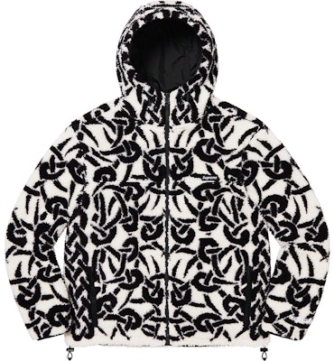 Supreme Celtic Knot Reversible WINDSTOPPER Fleece Hooded Jacket Stone (FW21)