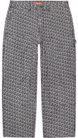 Supreme Monogram Double Knee Denim Painter Pant Black (FW21)