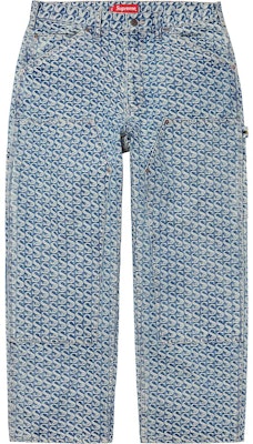 Supreme Celana Denim Painter Monogram Double Knee Biru (FW21) Buy Supreme Celana Denim Painter Monogram Double Knee Biru (FW21)