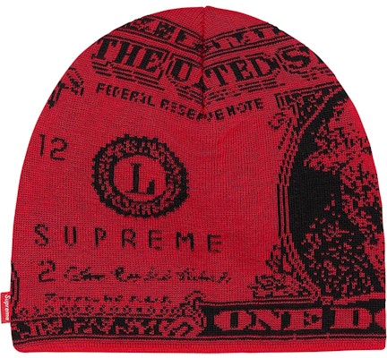 Supreme Dollar Beanie Red (FW21) Buy Supreme Dollar Beanie Red (FW21)