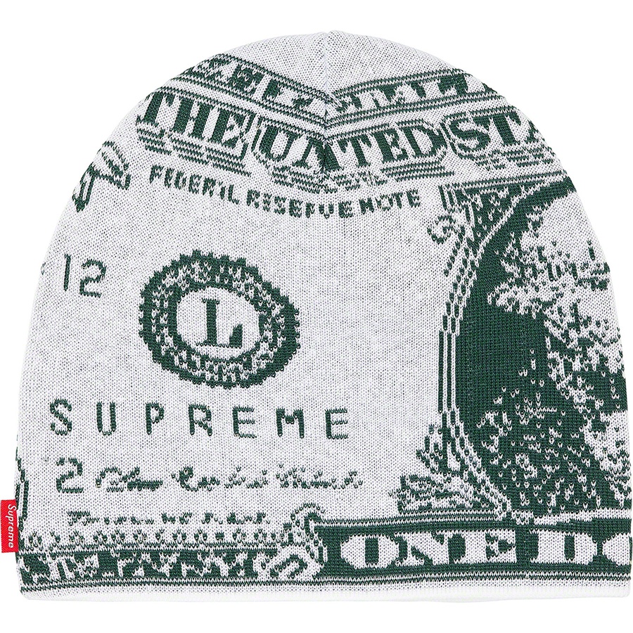 Buy Supreme Dollar Beanie Putih (FW21)