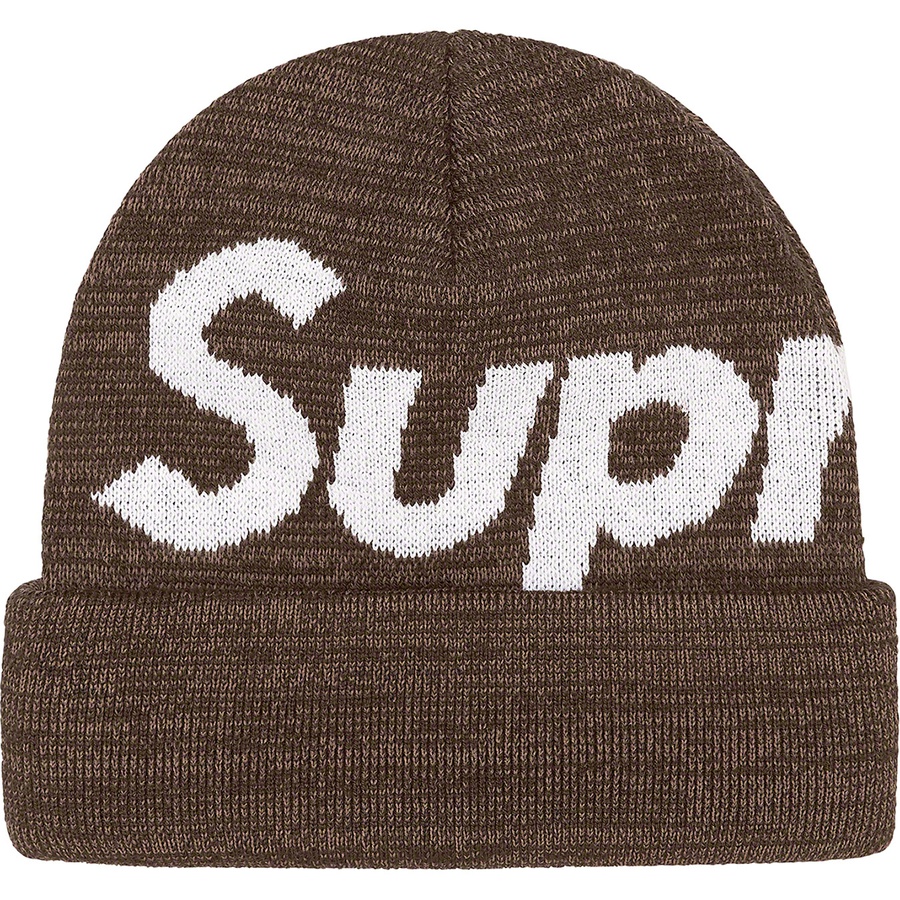 Supreme Big Logo Beanie Brown Static  (FW21)