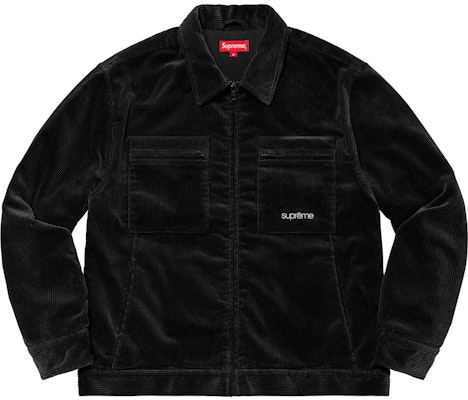 Supreme Corduroy Zip Jacket Black (FW21) - Novelship