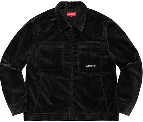 Supreme corduroy zip up top shirt