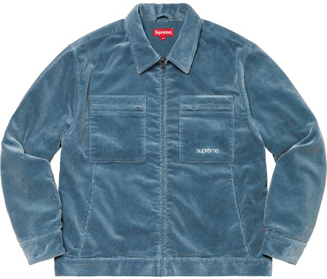 Supreme Corduroy Zip Jacket Blue (FW21) Buy Supreme Corduroy Zip Jacket Blue (FW21)