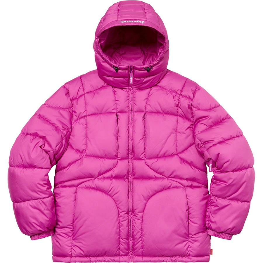 Supreme Warp Hooded Puffy Jacket Fuchsia (FW21)