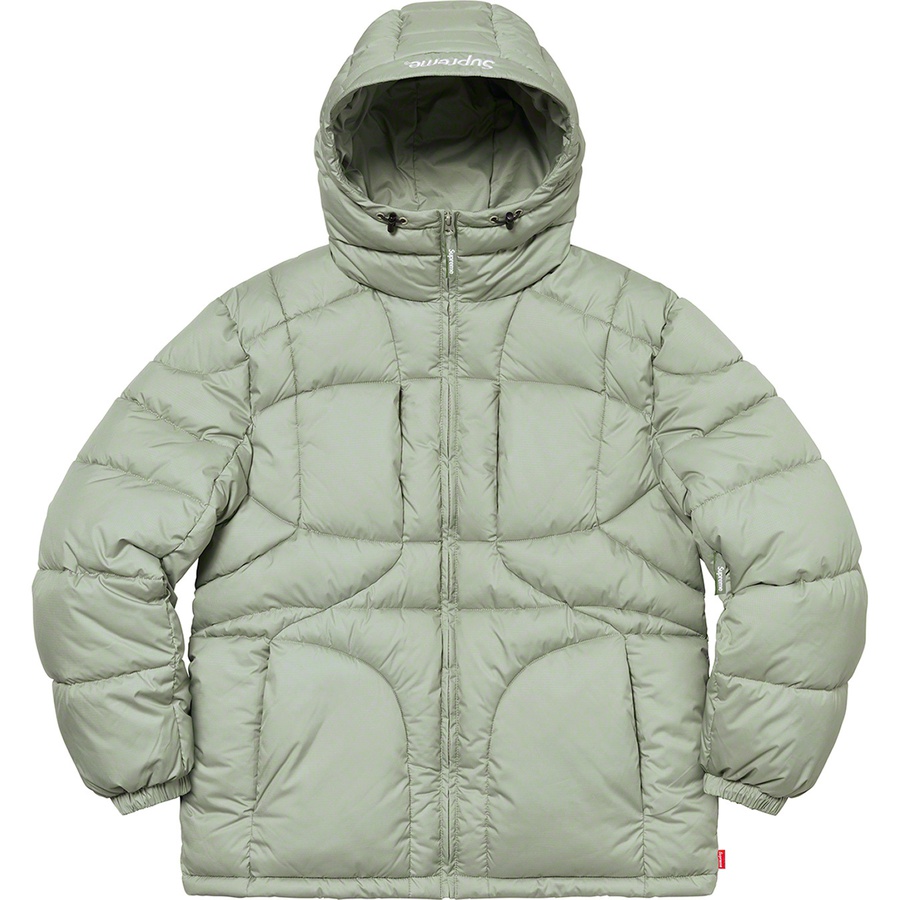 Buy Supreme Warp Hooded Puffy Jacket Sage (FW21) - Jaket Tebal Berhud Sage (FW21).