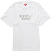 Supreme x Swarovski Box Logo Tee White - Novelship