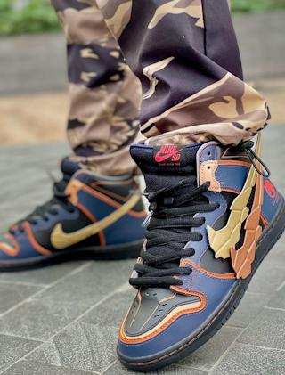 Gundam x Nike SB Dunk High 'Project Unicorn - Banshee Norn' DH7717-400