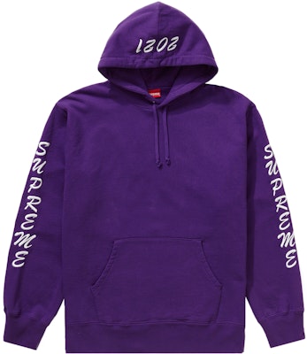 Supreme Guardian Hooded Sweatshirt Purple - Novelship