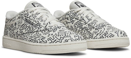 Keith Haring x Reebok Club C 'Motif Gambar Menari' GZ1458 Cheap Keith Haring x Reebok Club C 'Motif Gambar Menari' GZ1458