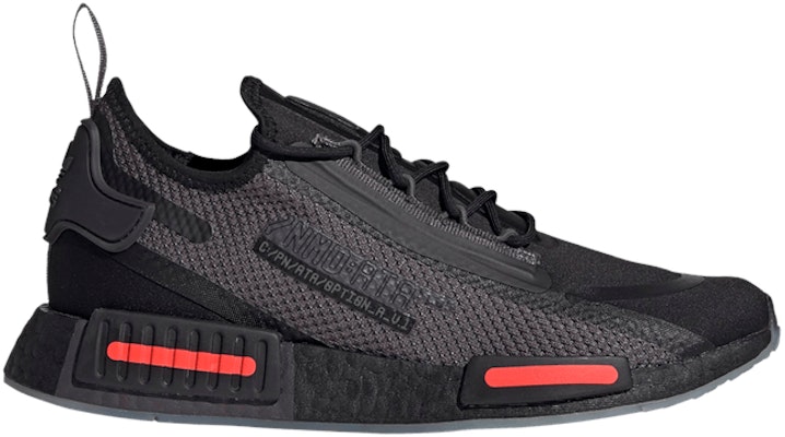 Nmd black solar red best sale
