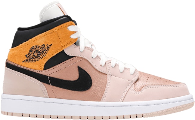 Women Air Jordan 1 Mid SE Particle Beige DD2224 200 DD2224