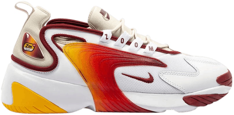 Nike zoom 2k white red yellow best sale