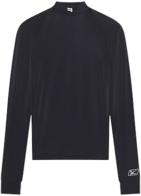 Long Sleeve Fitted Top Black
