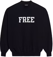 Balenciaga Free Logo Crewneck 'Black/White' Balenciaga Free Logo Crewneck 'Black/White'