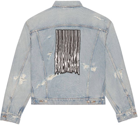 Balenciaga Large Fit Denim Jacket 'Clear Light Blue' Order Balenciaga Large Fit Denim Jacket 'Clear Light Blue'