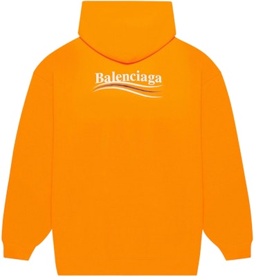 Balenciaga Political Campaign Medium Fit Hoodie 'Fluorescent Orange' Order Balenciaga Political Campaign Medium Fit Hoodie 'Fluorescent Orange'