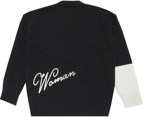 Off-White Embroidered Logo Over Crewneck 'Black/Beige' Order Off-White Embroidered Logo Over Crewneck 'Black/Beige'