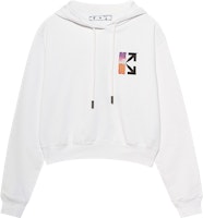 Off-White Gradient Cropped Hoodie 'White/Multicolor' Off-White Gradient Cropped Hoodie 'White/Multicolor'