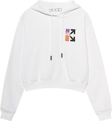 Off-White Gradient Cropped Hoodie 'White/Multicolor' Buy Off-White Gradient Cropped Hoodie 'White/Multicolor'