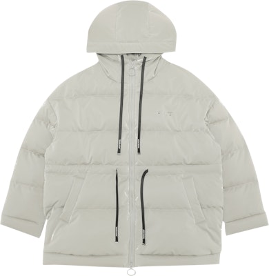 Off-White Velvet Nylon Belted Puffer 'Light Grey' Buy Off-White Velvet Nylon Belted Puffer 'Light Grey'