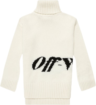 Off-White Intrasia Logo Turtleneck 'White/Black' Buy Off-White Intrasia Logo Turtleneck 'White/Black'
