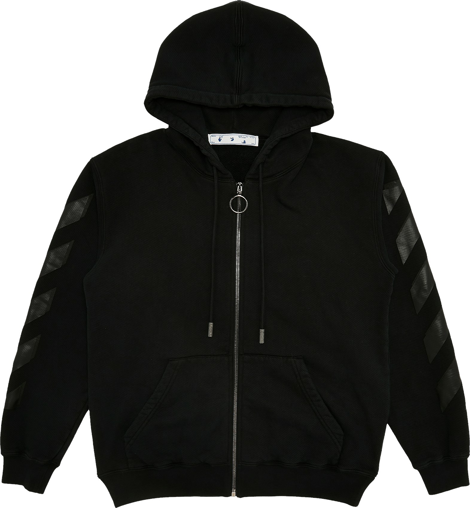 off-white-arrow-zipped-hoodie-black