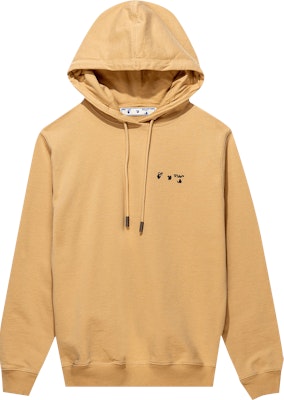 Off-White Logo Hoodie 'Sand/Black' Buy Off-White Logo Hoodie 'Sand/Black'
