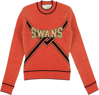 Off-White Swans Crewneck Sweater 'Orange' Buy Off-White Swans Crewneck Sweater 'Orange'