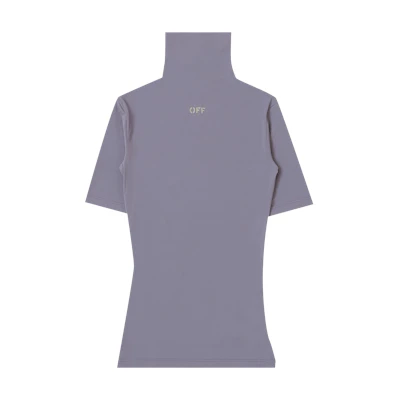 Off-White Second Skin Short-Sleeve Turtleneck