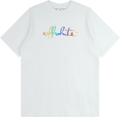 Off-White Rainbow Tomboy Tee 'White/Multicolor' Buy Off-White Rainbow Tomboy Tee 'White/Multicolor'