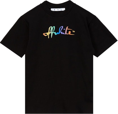 Off-White Rainbow Tomboy Tee 'Black/Multicolor' Buy Off-White Rainbow Tomboy Tee 'Black/Multicolor'