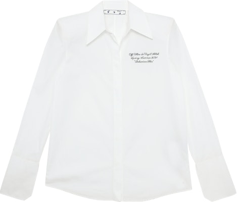 Off-White Poplin Shirt 'White' Buy Off-White Poplin Shirt 'White'