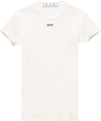 Off-White 基础罗纹T恤 '白色' OWAA065R21JER0010110 Buy Off-White 基础罗纹T恤 '白色' OWAA065R21JER0010110
