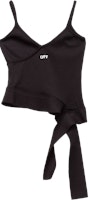 Off-White Jersey Volant Top 'Black' Off-White Jersey Volant Top 'Black'