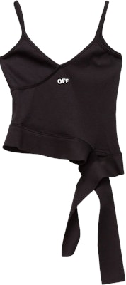 Off-White Jersey Volant Top 'Black' Buy Off-White Jersey Volant Top 'Black'