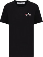 Off-White Embroidered Arrow Flowers Casual Tee 'Black/Multicolor' Off-White Embroidered Arrow Flowers Casual Tee 'Black/Multicolor'