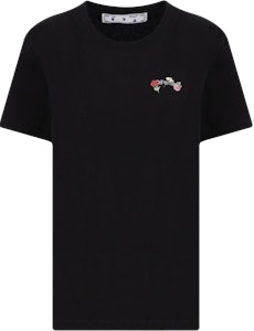 오프화이트 자수 화살 꽃 캐주얼 티셔츠 (블랙/멀티) OWAA049R21JER0031084 Buy 오프화이트 자수 화살 꽃 캐주얼 티셔츠 (블랙/멀티) OWAA049R21JER0031084