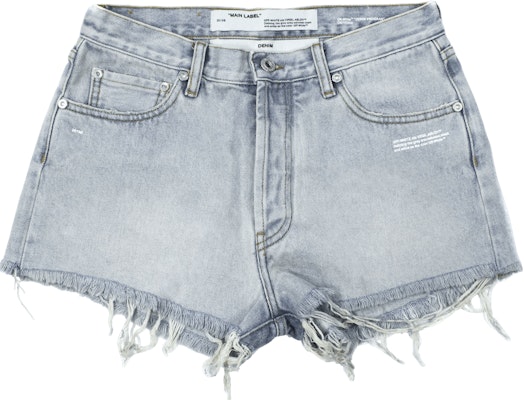 Off-White Bleach Shorts 'Blue' Buy Off-White Bleach Shorts 'Blue'