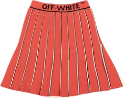 Off-White Pleated Mini Skirt 'Red/White' Off-White Pleated Mini Skirt 'Red/White'