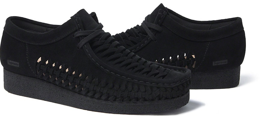 Supreme x Clarks Originals Woven Wallabee Black - Novelship
