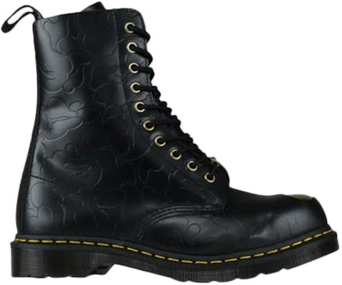 A Bathing Ape x Dr. Martens 1490 Smooth Black 24919001