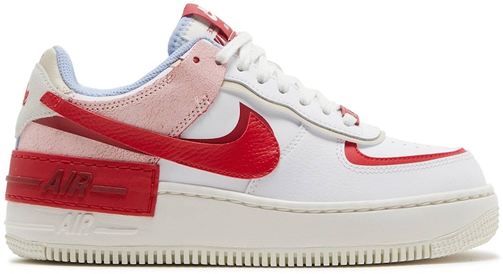Nike air force 1 shadow white and red Clearance