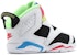 (TD) Air Jordan 6 Retro Little Flex 'Multi White' Putih Pelbagai CT4417-103