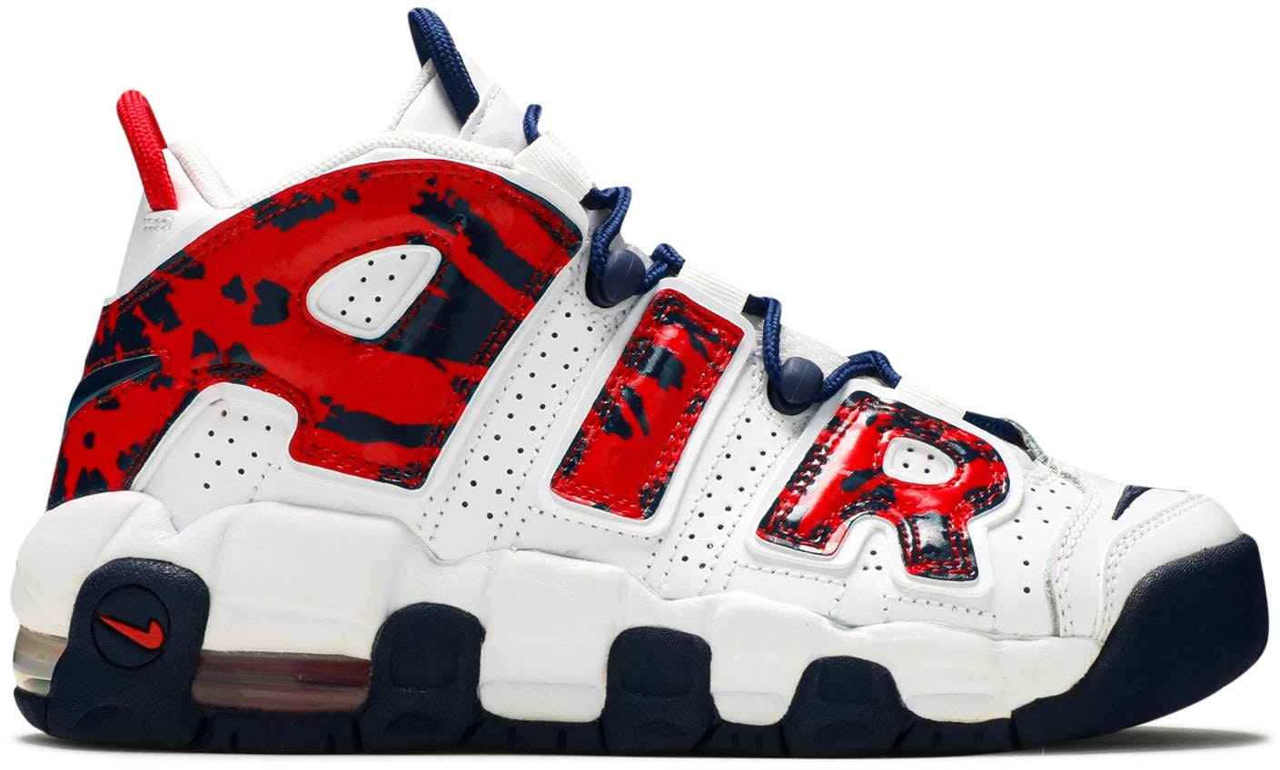 Nike Air More Uptempo 'White Blue Red Camo' (GS) - CZ7885-100 - Novelship