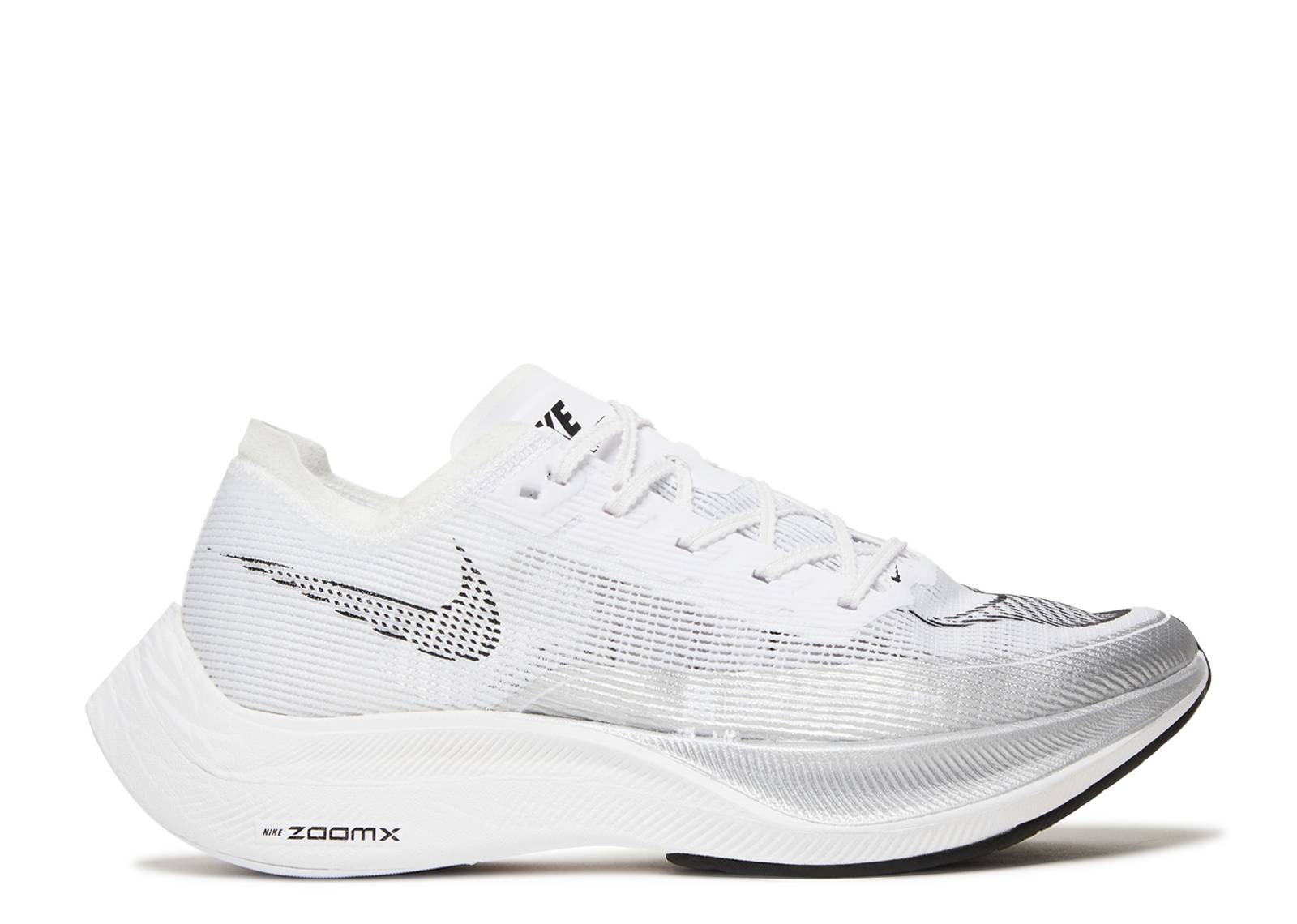 (Women) Nike ZoomX Vaporfly NEXT% 2 White Metallic Silver CU4123-100 Nicesnk